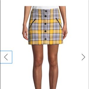 Veronica Beard plaid mini skirt